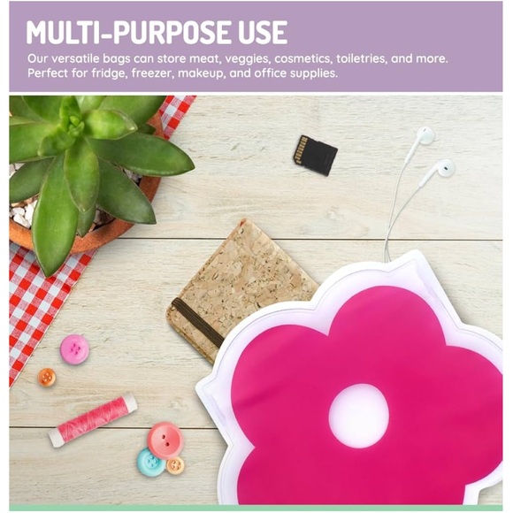 melii Unicorn, Rainbow & Flower shaped reusable snack bags, pack of 6 bags - Picture 5 of 5